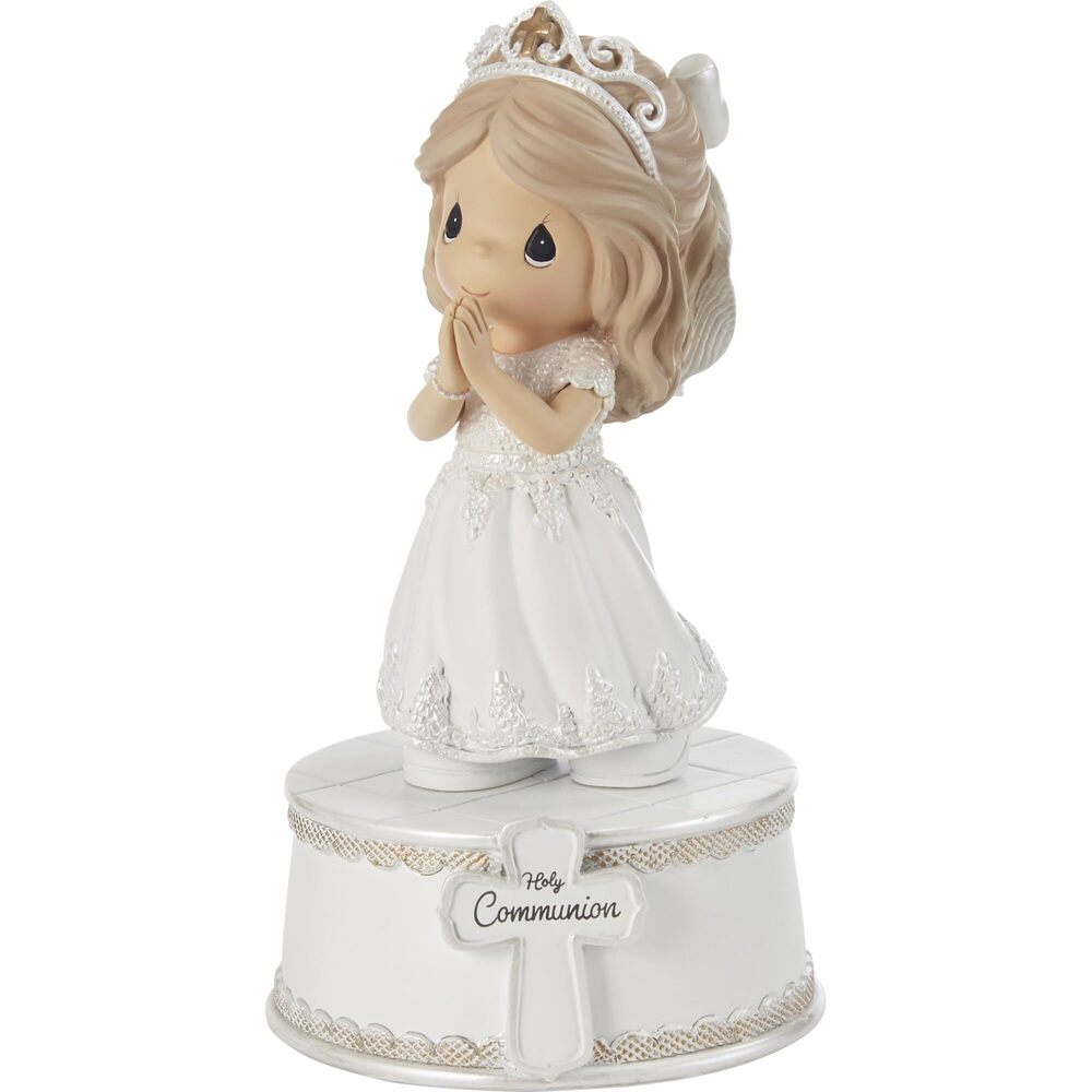 5385 Holy Communion Girl Musical Figurine – Plays “The Lord’s Prayer” –
